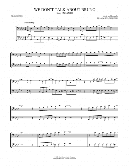 page one of We Don't Talk About Bruno (from Encanto) (Trombone Duet)