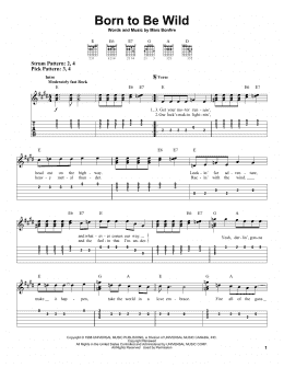 page one of Born To Be Wild (Easy Guitar Tab)