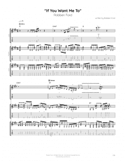 page one of If You Want Me To (Guitar Tab)