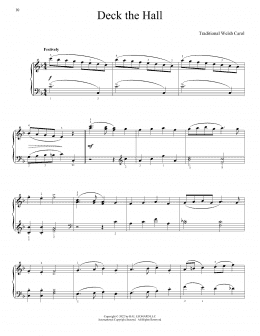 page one of Deck The Hall (Piano Solo)