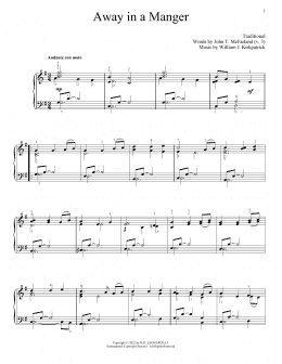 page one of Away In A Manger (Piano Solo)