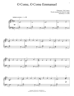 page one of O Come, O Come Immanuel (Piano Solo)