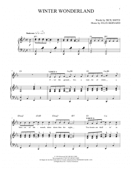 page one of Winter Wonderland (Vocal Duet)