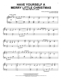 page one of Have Yourself A Merry Little Christmas (Piano Solo)