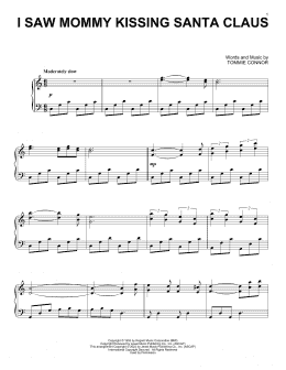 page one of I Saw Mommy Kissing Santa Claus (Piano Solo)