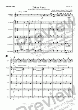 page one of Zirkus Renz (OM/Score & Parts)