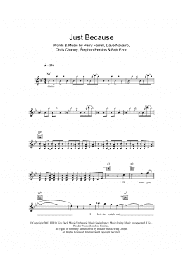 page one of Just Because (Lead Sheet / Fake Book)