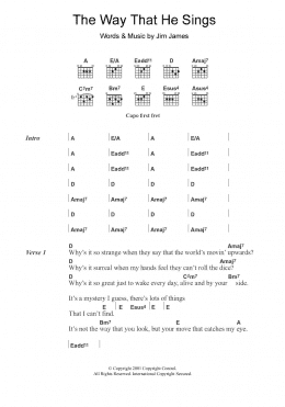 page one of The Way That He Sings (Guitar Chords/Lyrics)