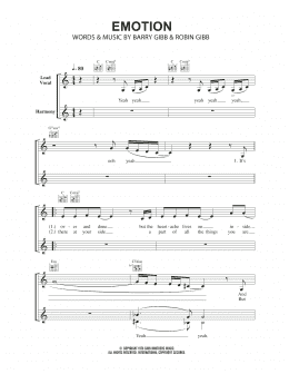 page one of Emotion (Lead Sheet / Fake Book)