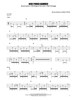 page one of Nine Pound Hammer (Banjo Tab)