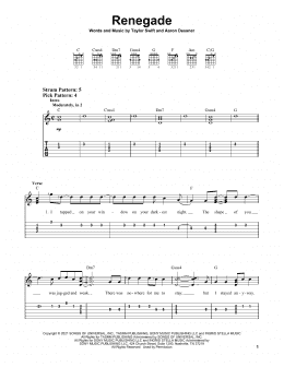taylor swift songs guitar chords