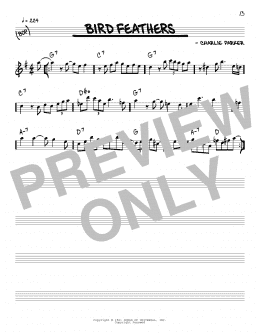 page one of Bird Feathers (Real Book – Melody & Chords)