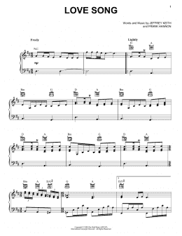 page one of Love Song (Piano, Vocal & Guitar Chords (Right-Hand Melody))