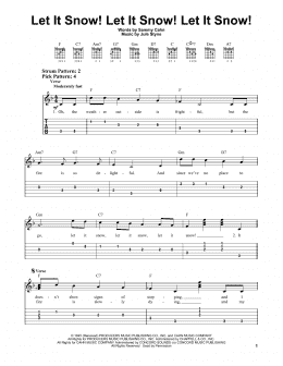 page one of Let It Snow! Let It Snow! Let It Snow! (Easy Guitar Tab)