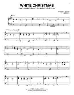 page one of White Christmas (Piano Solo)