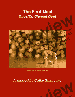 page one of The First Noel (Oboe/Bb Clarinet Duet)