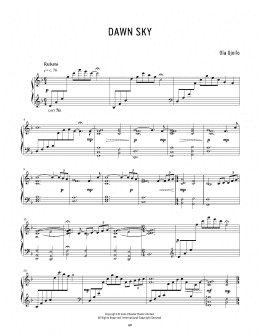 page one of Dawn Sky (Piano Solo)