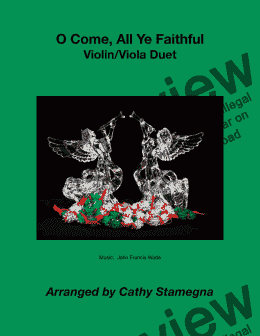 page one of O Come, All Ye Faithful (Violin/Viola Duet)