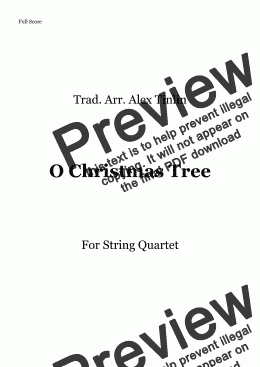 page one of O Christmas Tree