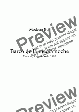 page one of Barco de la media noche 