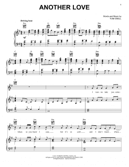 page one of Another Love (Piano, Vocal & Guitar Chords (Right-Hand Melody))