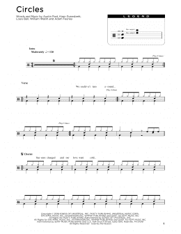 page one of Circles (Drum Chart)