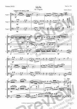 page one of Idylle (FGT/Score & Parts)