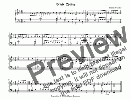 page one of Beach Spring - Chorale Prelude