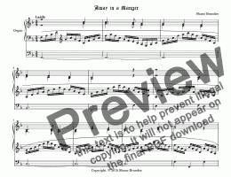 page one of Away in a Manger (II) - Chorale Prelude