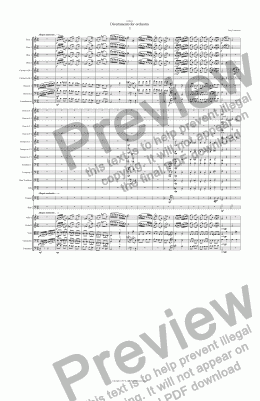 page one of Divertimento for orchestra