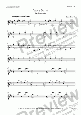 page one of Valse Nr. 4 (GS)