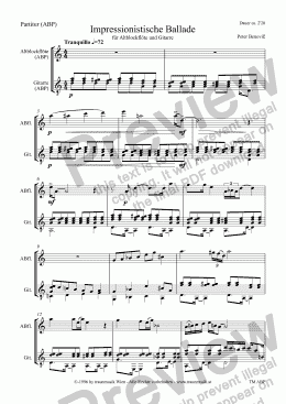 page one of Impressionistische Ballade (ABP/Score & Parts)