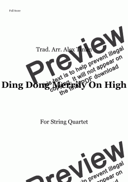 page one of Ding Dong Merrily On High