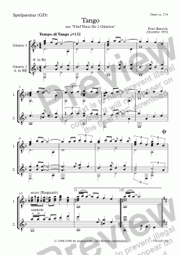 page one of Tango (GD/Score)