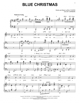 Blue Christmas [Jazz Version] (arr. Brent Edstrom) (Piano & Vocal)