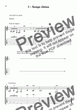 page one of Sonate n°2 - III/ Songe ébène