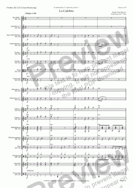 page one of La Calobra (02/GE/Score & Parts)