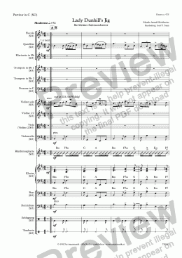 page one of Lady Dunhill's Jig (SO/Score & Parts)