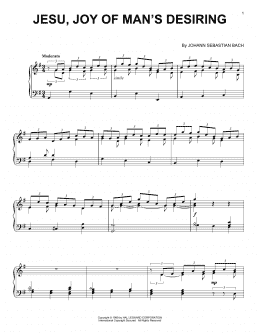 page one of Jesu, Joy Of Man's Desiring (Piano Solo)