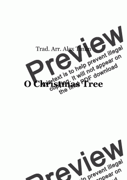 page one of O Christmas Tree (O Tannenbaum)