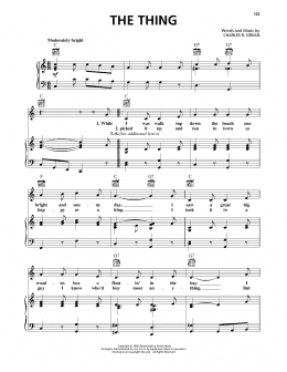 page one of The Thing (Piano, Vocal & Guitar Chords (Right-Hand Melody))