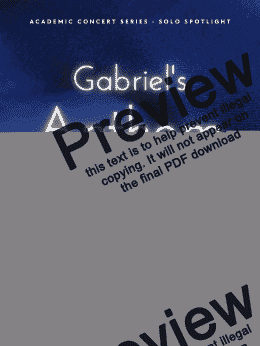 page one of Gabriel's Anthem - [Alto Saxophone & Piano] 