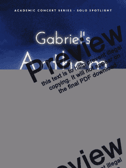 page one of Gabriel's Anthem - [Tenor Saxophone & Piano] 