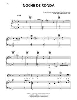 page one of Noche De Ronda (Be Mine Tonight) (Piano, Vocal & Guitar Chords (Right-Hand Melody))