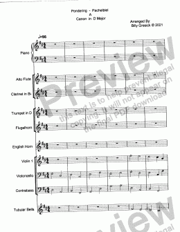 page one of Pondering - Pachelblel A Canon in D Major