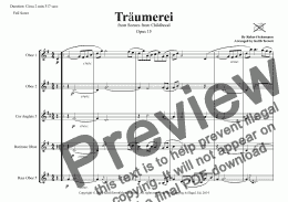 page one of Träumerei for Oboe Consort 