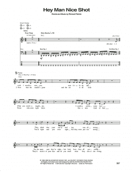 page one of Hey Man Nice Shot (Bass Guitar Tab)