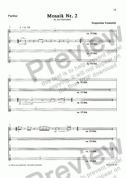 page one of Mosaik 2 (CQA/Score & Parts)