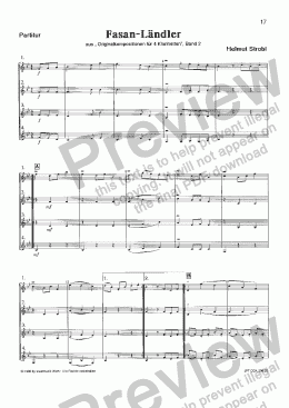 page one of Fasan Ländler (CQA/Score & Parts)