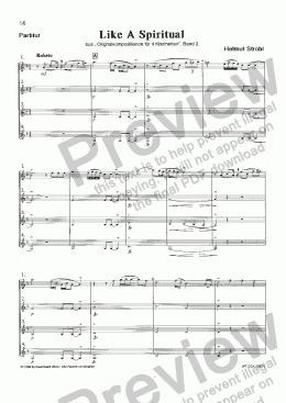 page one of Like A Spiritual (CQA/Score & Parts)